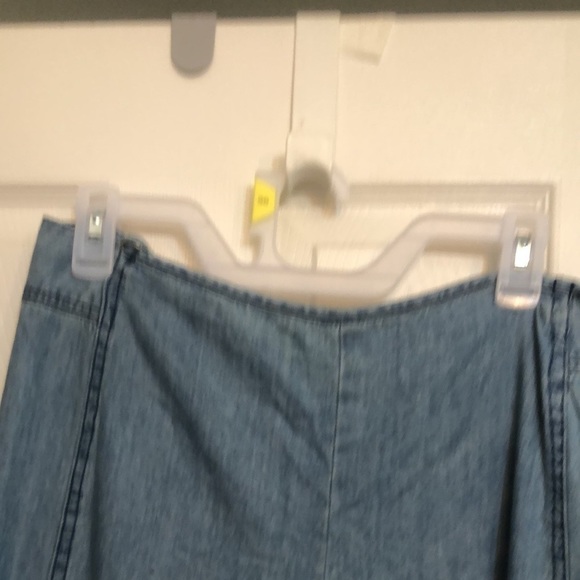 Free People size 4 super wide leg pants jeans with high slit side zipper - Picture 10 of 16